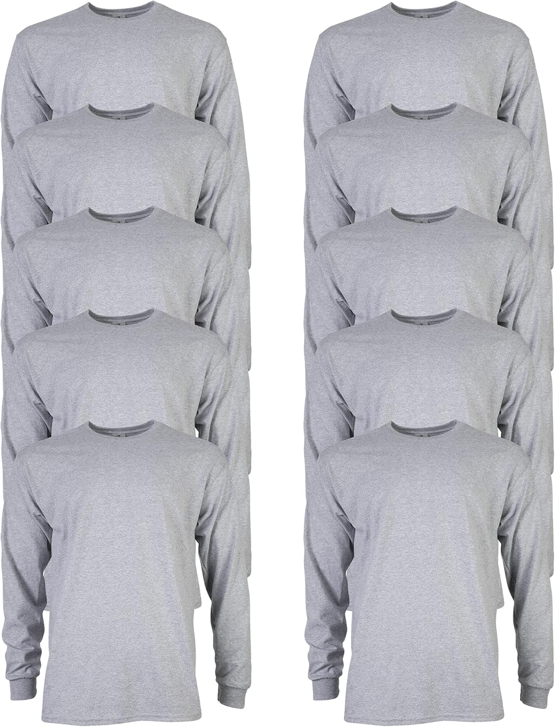 Gildan Adult Ultra Cotton Long Sleeve T-Shirt, Style G2400, Multipack