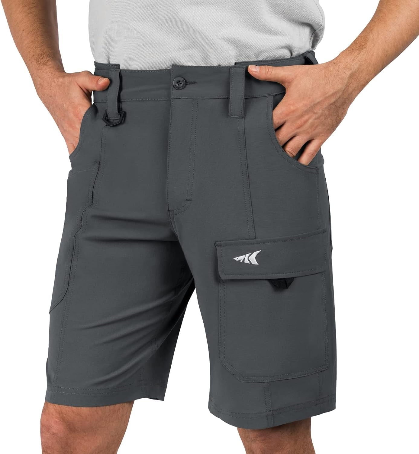 Kastking Rekon Men'S Fishing Cargo Shorts, Quick Dry Casual Hiking Shorts for Men, Travel Golf Camping Tactical