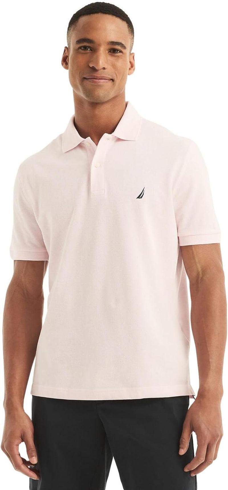 Nautica Men'S Classic Short Sleeve Solid Performance Deck Polo Shirt