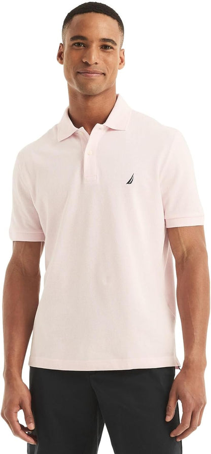 Nautica Men'S Classic Short Sleeve Solid Performance Deck Polo Shirt