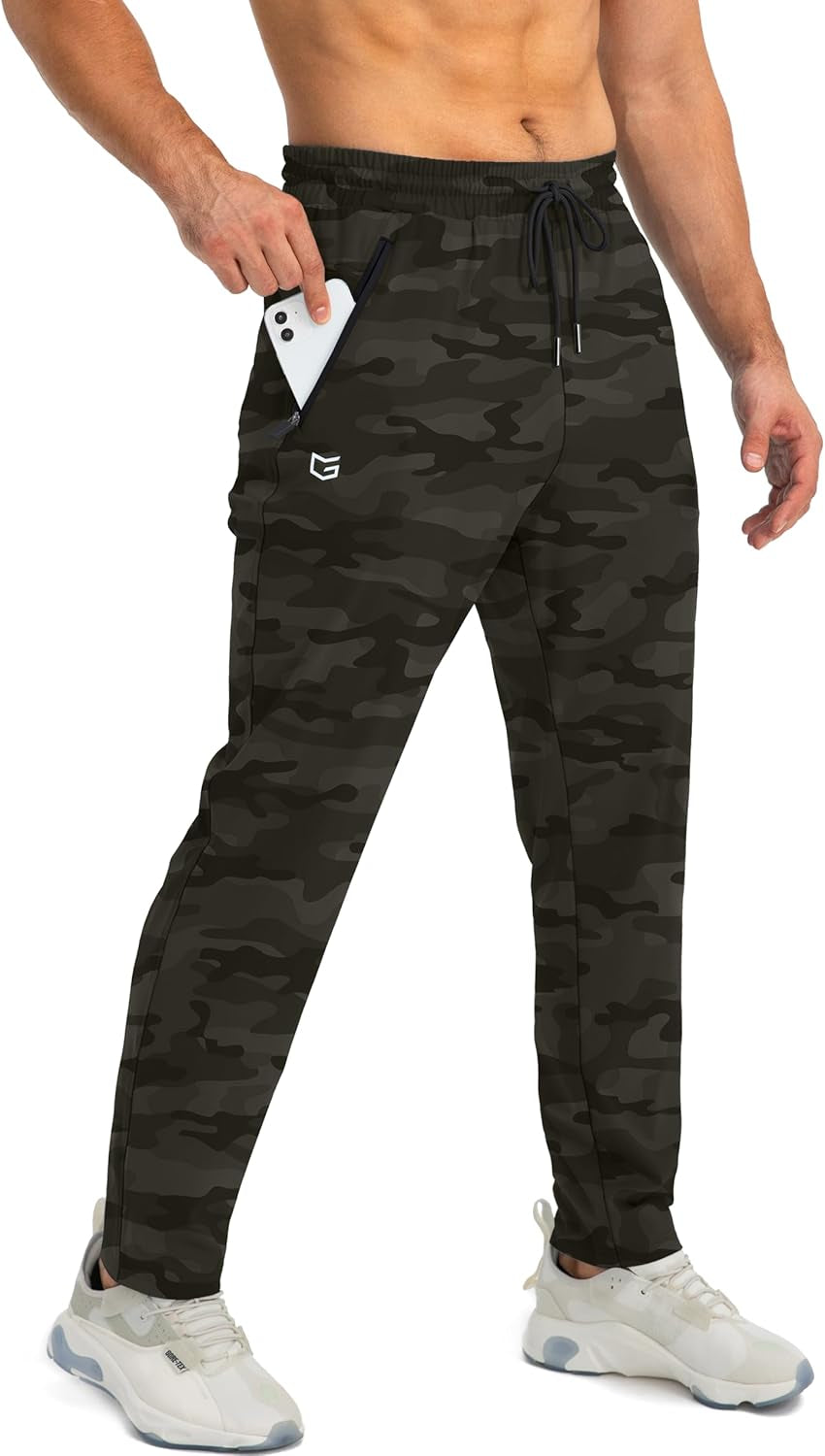 G Gradual Men'S Sweatpants with Zipper Pockets Tapered Joggers for Men Athletic Pants for Workout, Jogging, Running