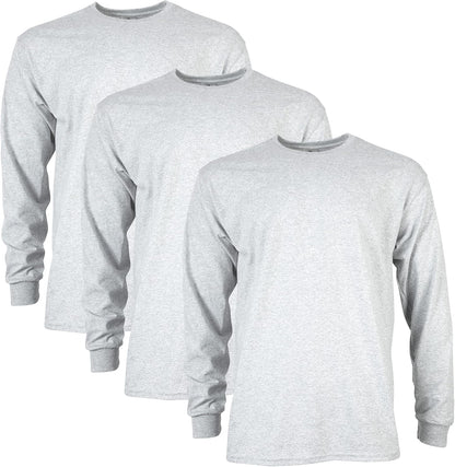 Gildan Adult Ultra Cotton Long Sleeve T-Shirt, Style G2400, Multipack