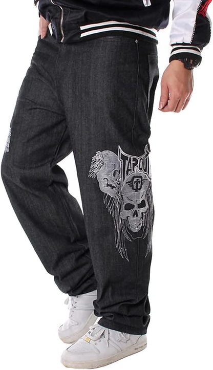 Baggy Jeans for Men Loose Fit Skateboard Pants Street Hip Hop Jeans