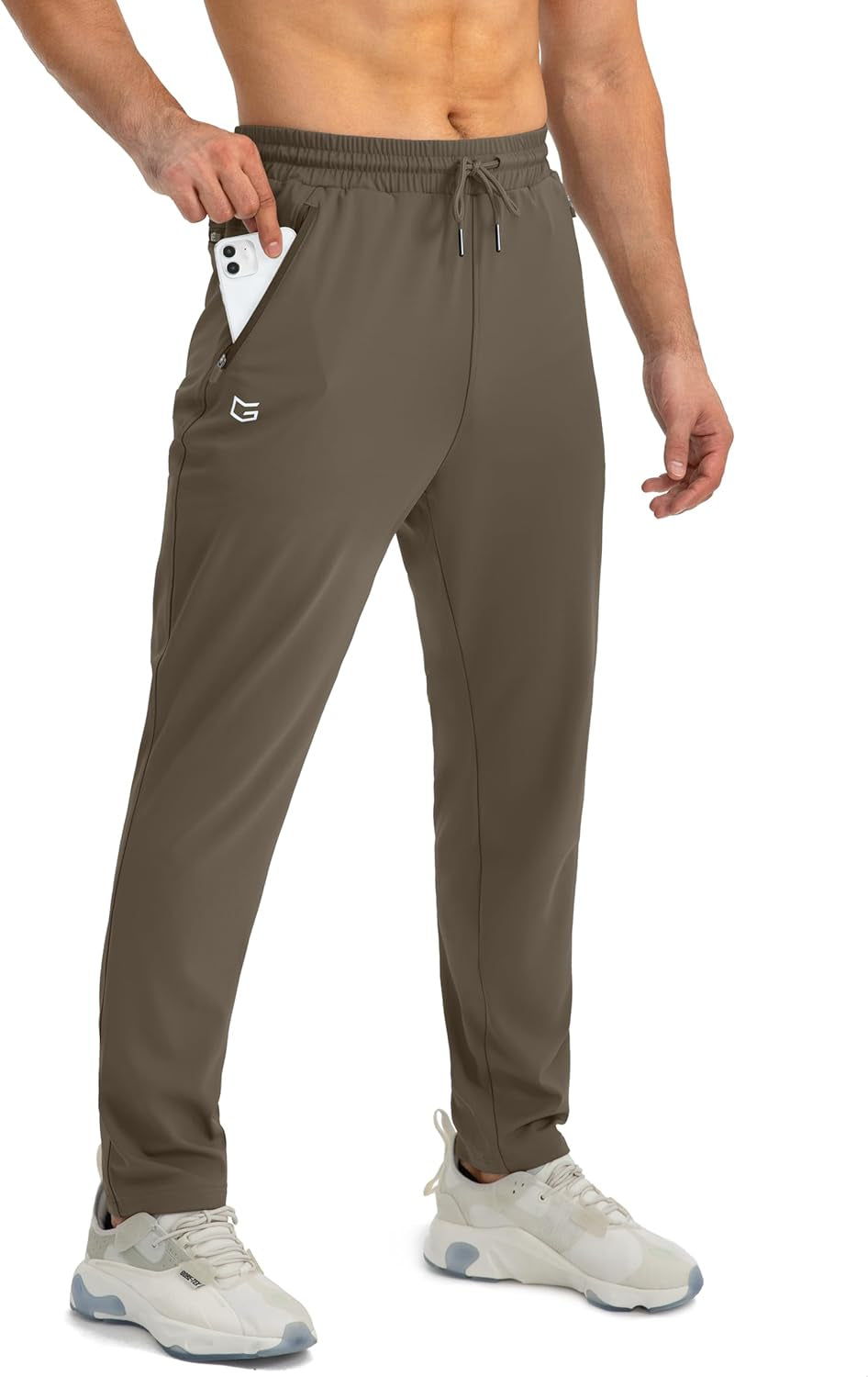 G Gradual Men'S Sweatpants with Zipper Pockets Tapered Joggers for Men Athletic Pants for Workout, Jogging, Running