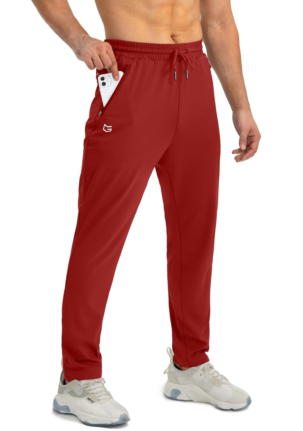 G Gradual Men'S Sweatpants with Zipper Pockets Tapered Joggers for Men Athletic Pants for Workout, Jogging, Running