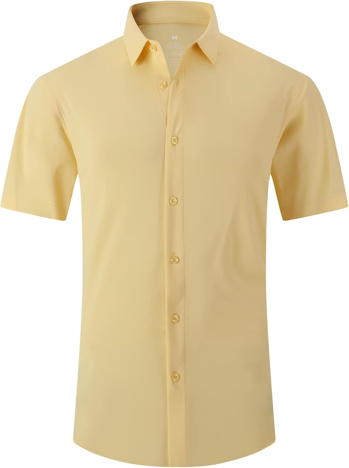 SAMERM Mens Dress Shirt Wrinkle Free Moisture Wicking 4-Way High Stretch Super Soft Casual Button down Shirts