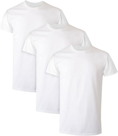 Hanes Packs, Stay-Tucked Soft Cotton, Best Undershirts for Men, White/Black/Asstd Multipacks