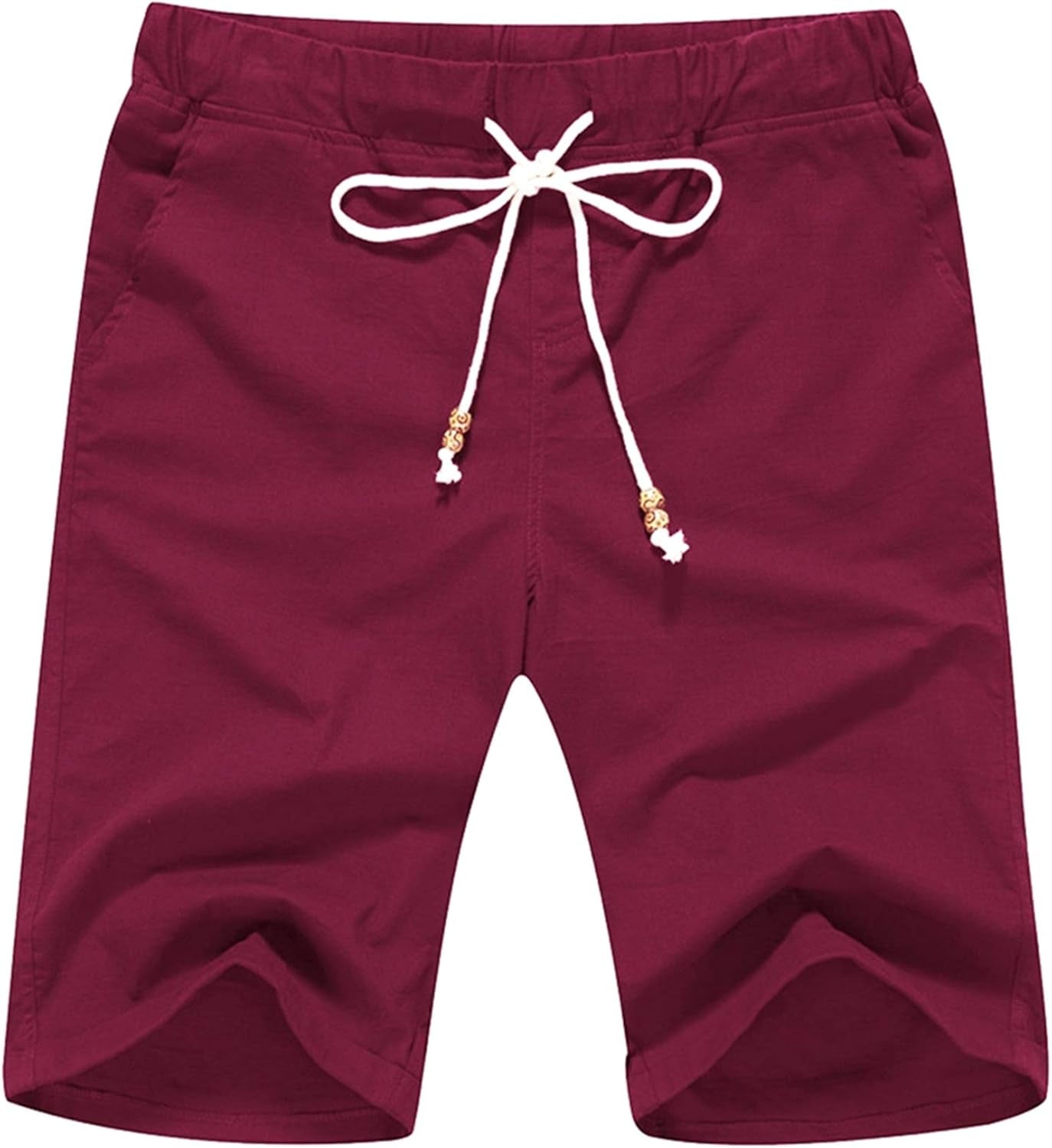 Boisouey Men'S Linen Casual Classic Fit Short Summer Beach Shorts