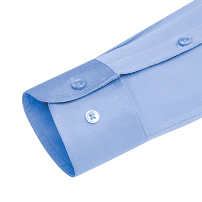Long Sleeve Dress Shirt for Men Solid Business Shirts Regular Fit