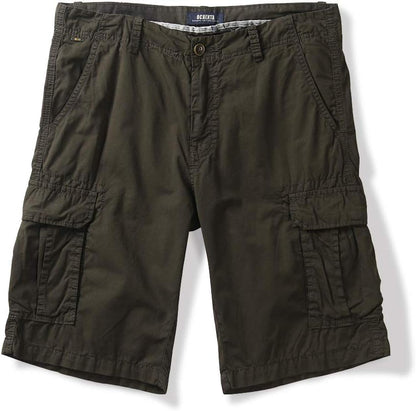 OCHENTA Men'S Lightweight Cargo Shorts with Pockets Cotton Shorts for Men Casual (No Belt)