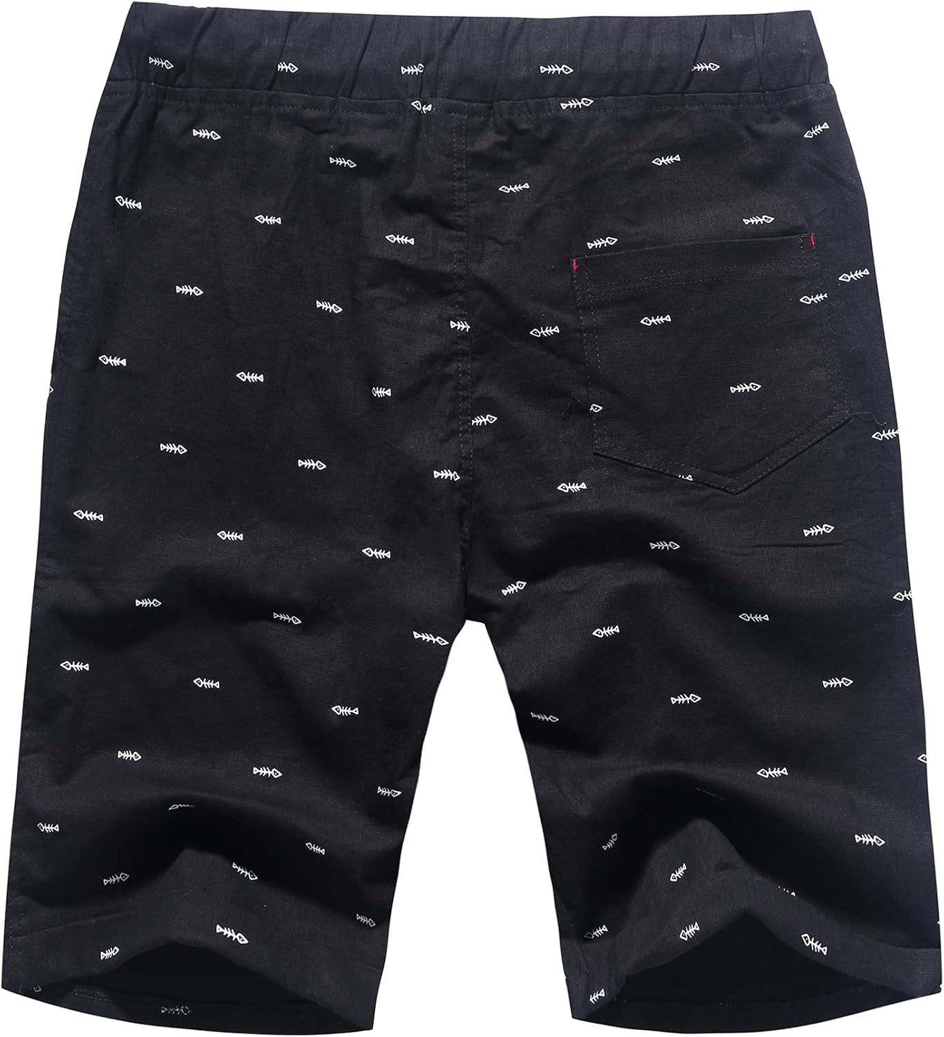 Janmid Men'S Linen Shorts Casual Drawstring Summer Beach Shorts for Men