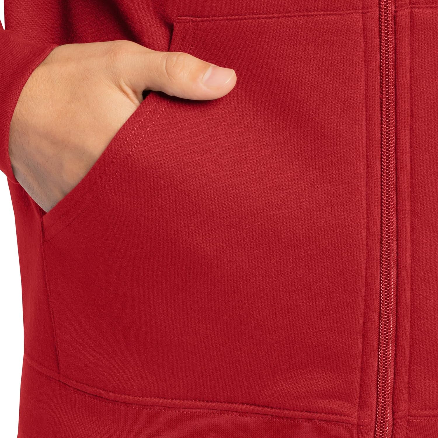 Fruit of the Loom Eversoft Fleece Full Zip Hoodie Sweatshirt