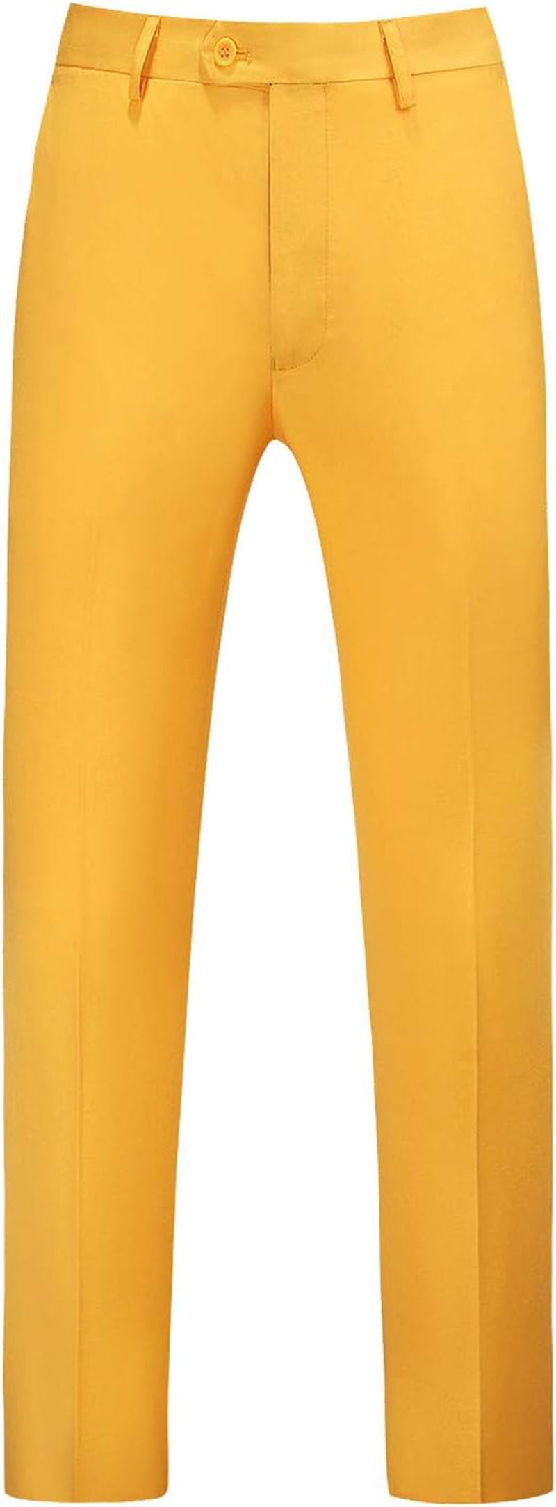 MOGU Mens Front Flat Casual Dress Pants Slim Fit