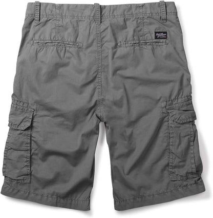 OCHENTA Men'S Lightweight Cargo Shorts with Pockets Cotton Shorts for Men Casual (No Belt)