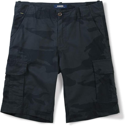 OCHENTA Men'S Lightweight Cargo Shorts with Pockets Cotton Shorts for Men Casual (No Belt)