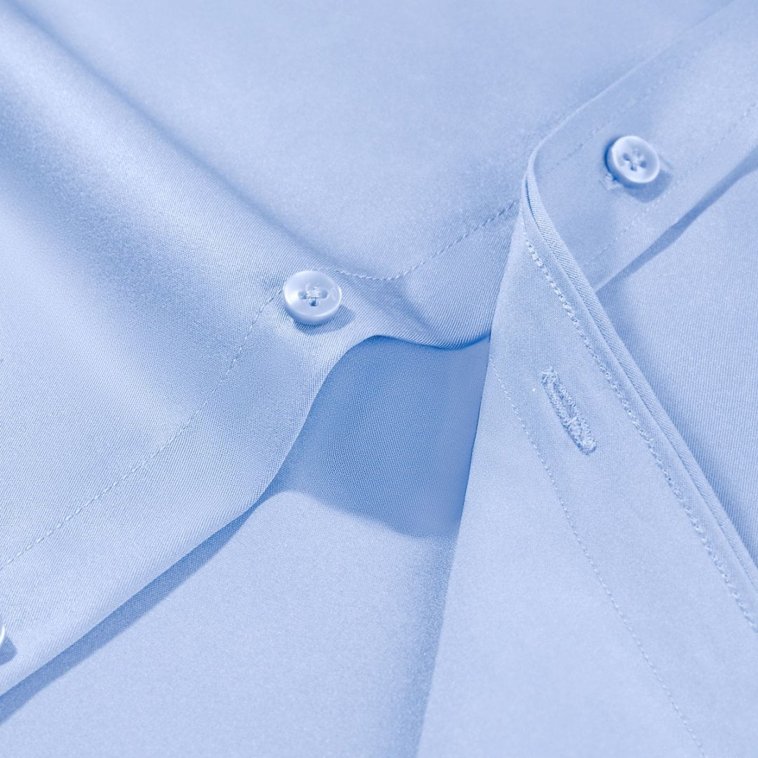 Long Sleeve Dress Shirt for Men Solid Business Shirts Regular Fit