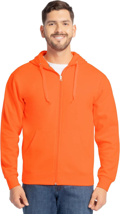 Fruit of the Loom Eversoft Fleece Full Zip Hoodie Sweatshirt