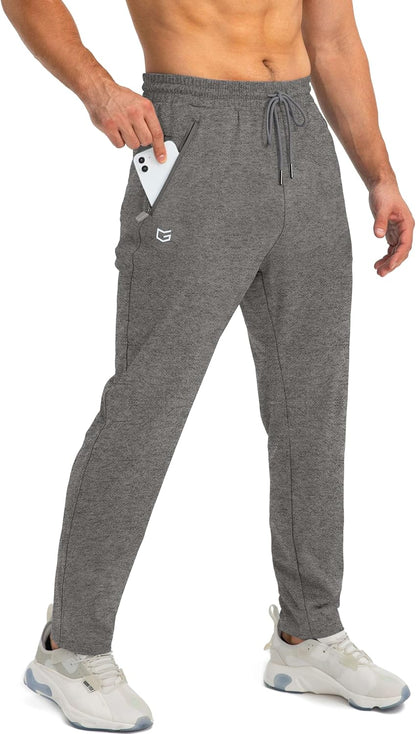 G Gradual Men'S Sweatpants with Zipper Pockets Tapered Joggers for Men Athletic Pants for Workout, Jogging, Running